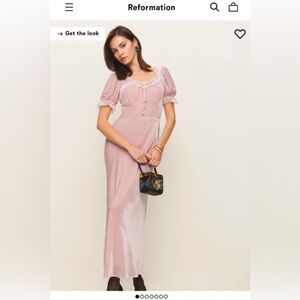 Reformation Adessa Velvet Dress